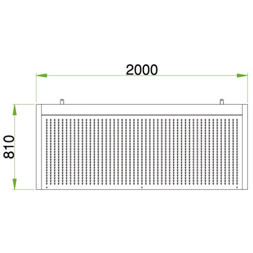 Panel porta-herramientas profesional fijo 2m
