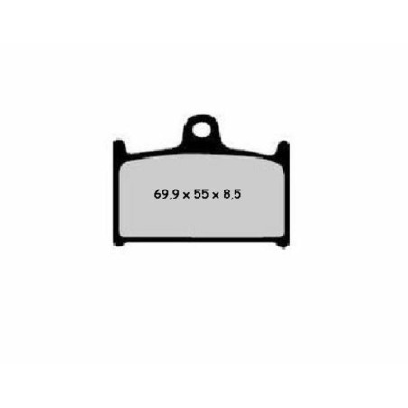 Juego pastillas de freno NISSIN 2P208NS Del. 750 GSX-R 88-93