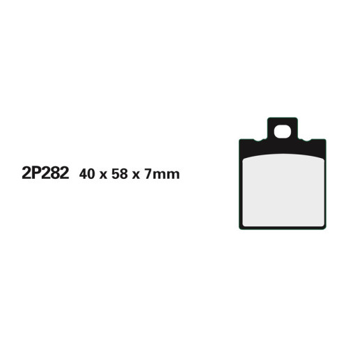 Juego pastillas de freno NISSIN 2P282GS Del. MOTO GUZZI
