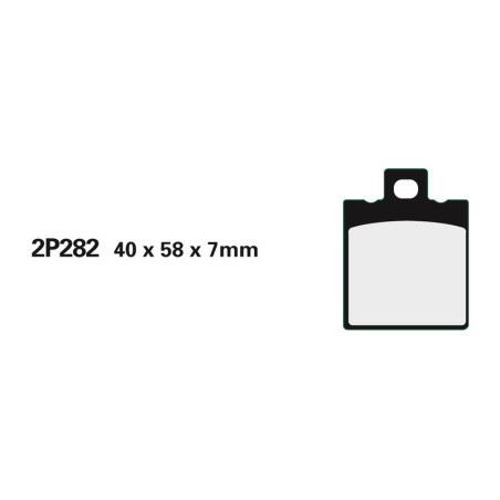 Juego pastillas de freno NISSIN 2P282GS Del. MOTO GUZZI