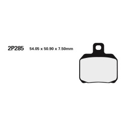 Juego pastillas de freno NISSIN 2P285ST Tra. RC8 1190, R
