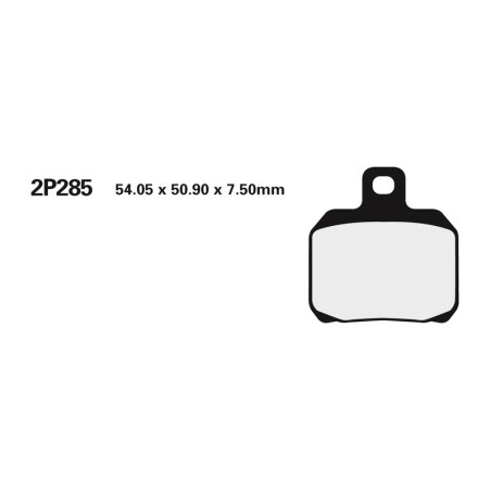 Juego pastillas de freno NISSIN 2P285ST Tra. RC8 1190, R