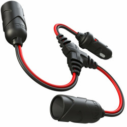 Adaptador de divisor de cable dos vías para enchufe de 12 V 2