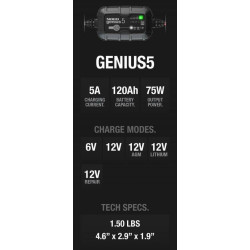Cargador de batería NOCO Genius5, 5 A 2