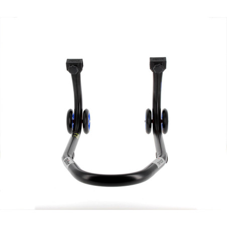 Caballete delantero BIHR Home Track color negro mate y ruedas azules