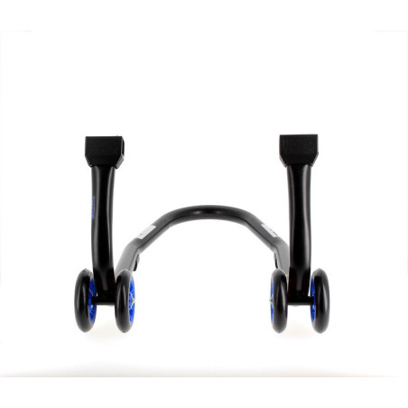 Caballete delantero BIHR Home Track color negro mate y ruedas azules
