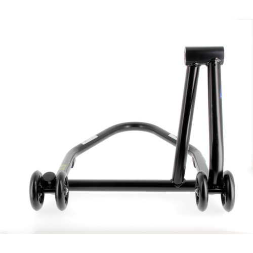 Caballete monobrazo izquierdo BIHR Home Track color negro mate y ruedas negras