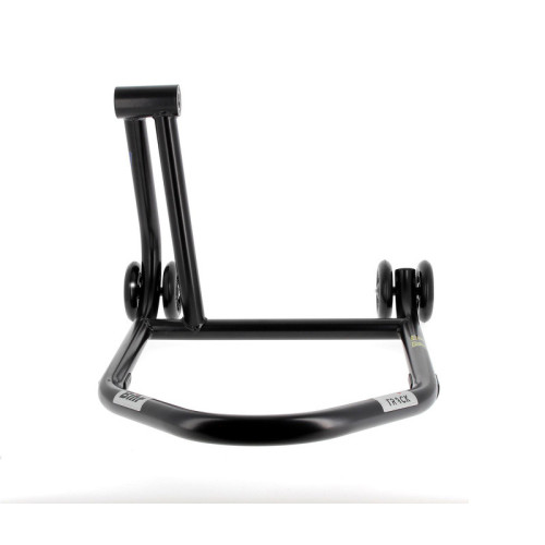 Caballete monobrazo izquierdo BIHR Home Track color negro mate y ruedas negras