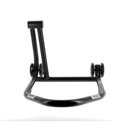 Caballete monobrazo izquierdo BIHR Home Track color negro mate y ruedas negras