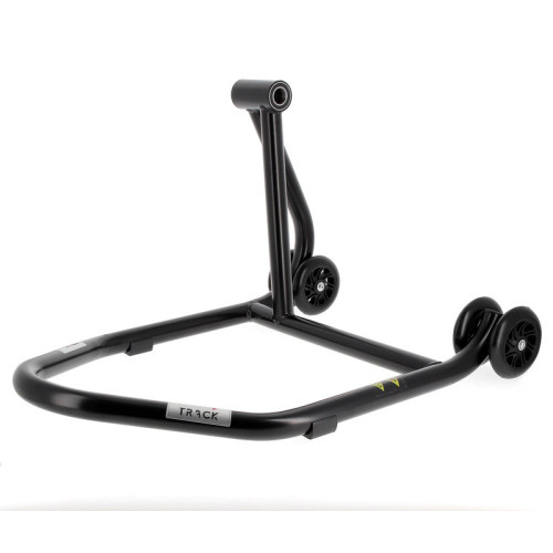 Caballete monobrazo izquierdo BIHR Home Track color negro mate y ruedas negras