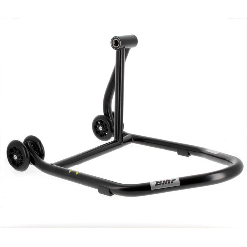 Caballete monobrazo derecho BIHR Home Track color negro mate y ruedas negras