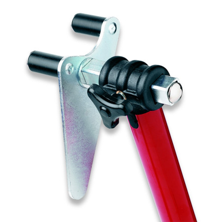 Caballete delantero universal BIKE LIFT rojo con soportes pivotantes