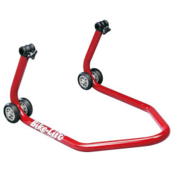 Caballete trasero universal BIKE LIFT rojo con soportes en "V"- RS-17