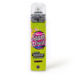 Espuma limpieza antibacteriana para interiores cascos MUC-OFF Helmet Foam Fresh - Pack 12 spray 400ml
