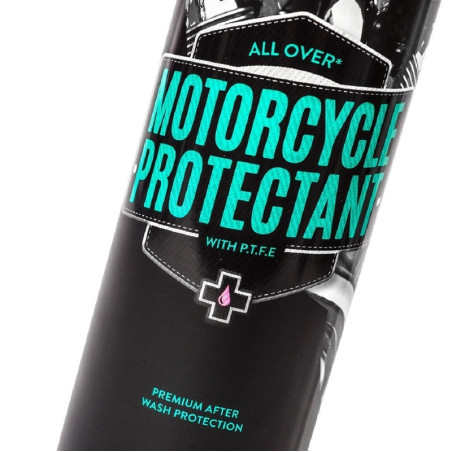 Spray protector con PTFE (teflón) MUC-OFF Motorcycle Protectant para taller - Spray 500ml (x12)