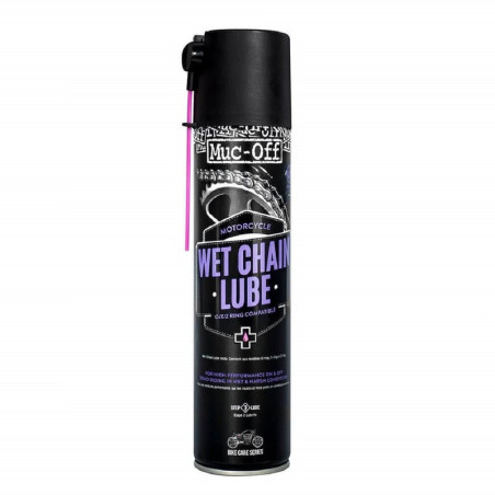 MUC-OFF Lubricante de cadenas clima húmedo - Spray 400ml (x12)