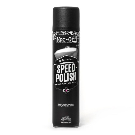 Pulimento (cera de carnauba) MUC-OFF Motorcycle Speed Polish - Spray 400ml (x12)
