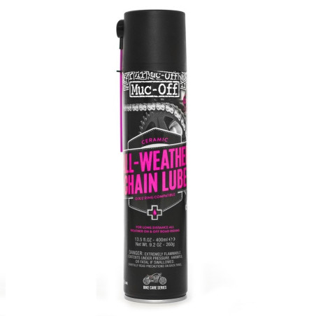 Grasa de cadena cerámica MUC-OFF Motorcycle Endurance Ceramic Chain lube - Spray 400ml (x12)