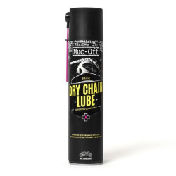 Grasa de cadena (para seco) con PTFE (teflon) MUC-OFF Motorcycle Dry Chain Lube Spray - 400ml (x12)