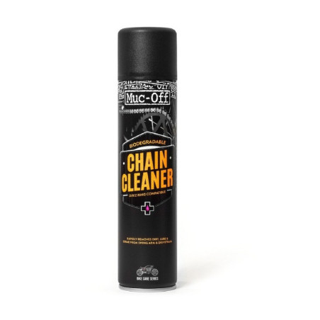 Limpiador desengrasante para cadenas de moto MUC-OFF - Pack spray 400 ml (x12)