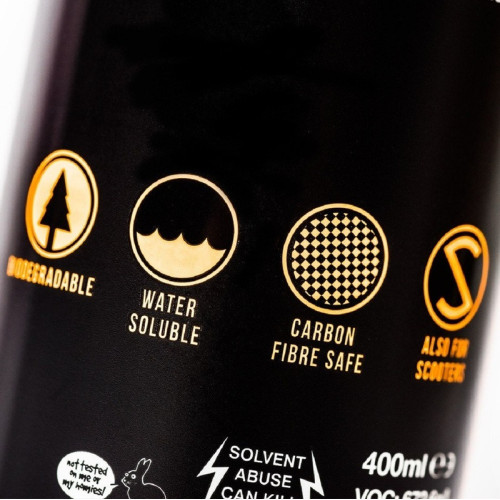 Limpiador desengrasante para cadenas de moto MUC-OFF - Pack spray 400 ml (x12)