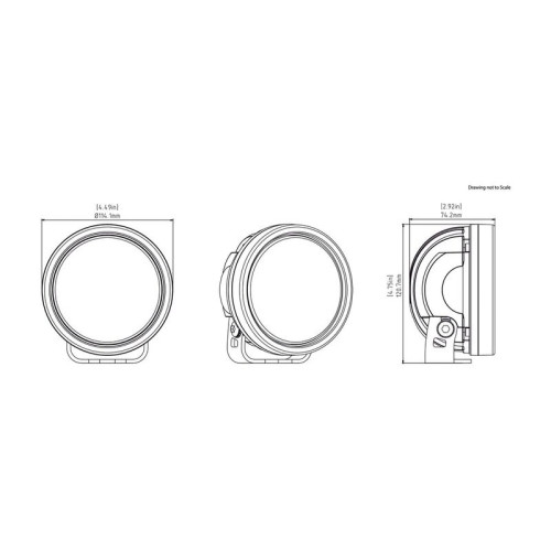 Faro auxiliar LED DENALI D7 DataDim™