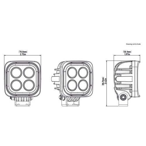 Faro auxiliar LED DENALI S4 DataDim™