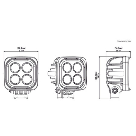 Faro auxiliar LED DENALI S4 DataDim™