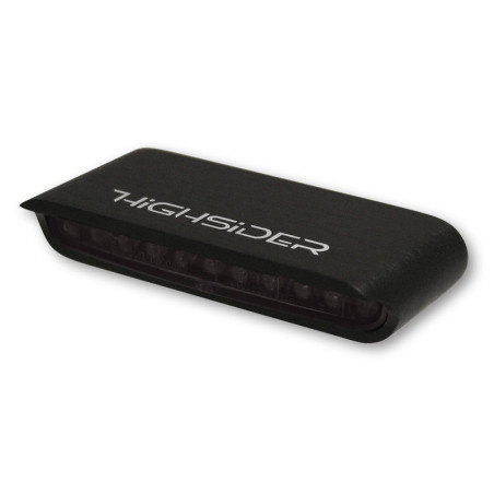 Intermitente LED HIGHSIDER pro Stripe - homologado E - negro/ahumado - Pareja