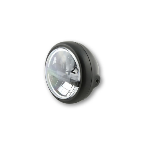 Faro delantero LED HIGHSIDER pro Pecos Type 5 - 5 3/4 inch - negro