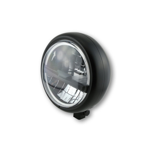Faro delantero LED HIGHSIDER pro Pecos Type 5 - 5 3/4 inch - negro