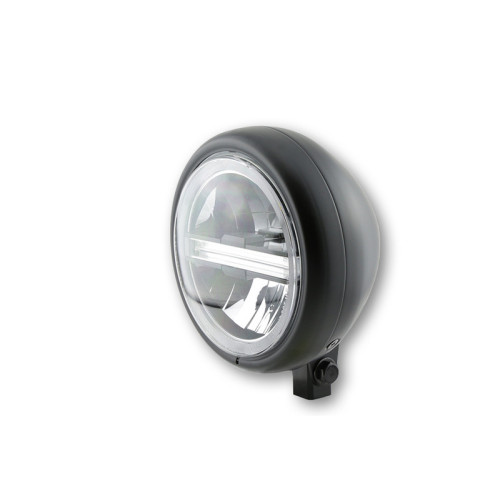 Faro delantero LED HIGHSIDER pro Pecos Type 6 - 5 3/4 inch - negro