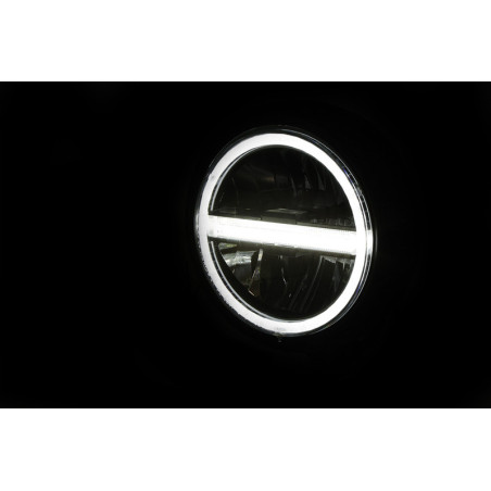 Faro delantero LED HIGHSIDER pro Pecos Type 6 - 5 3/4 inch - negro