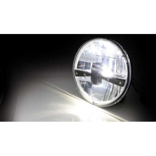 Faro delantero LED HIGHSIDER pro Frame-R1 Type 3 - 7 inch - negro
