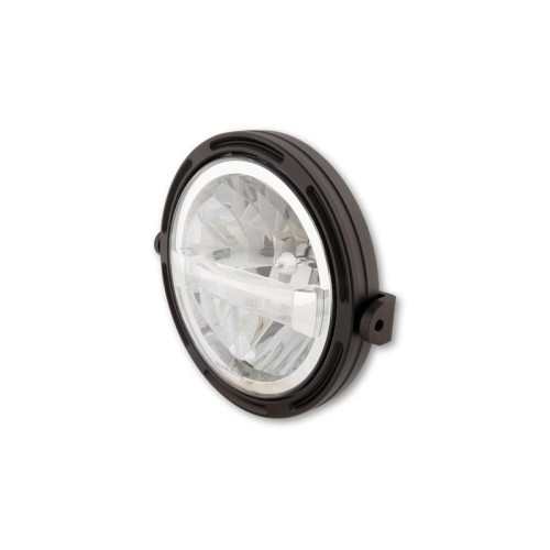 Faro delantero LED HIGHSIDER pro Frame-R1 Type 4 - 7 inch - negro