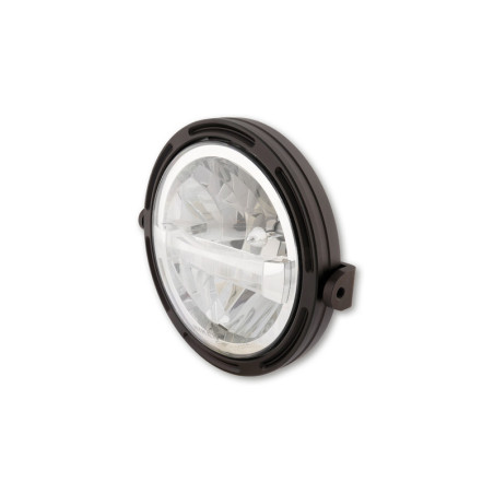 Faro delantero LED HIGHSIDER pro Frame-R1 Type 4 - 7 inch - negro