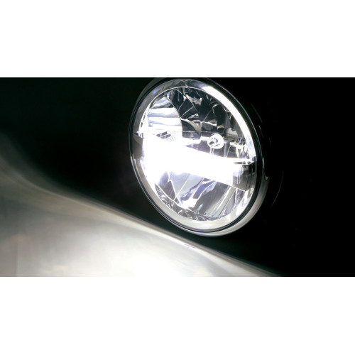 Faro delantero LED HIGHSIDER pro Frame-R1 Type 4 - 7 inch - negro