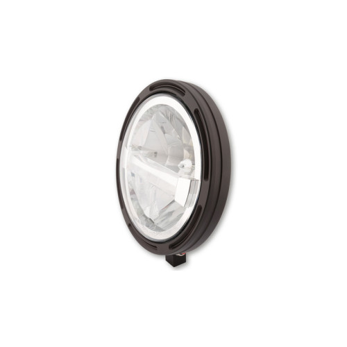 Faro delantero LED HIGHSIDER pro Frame-R1 Type 4 - 7 inch - negro