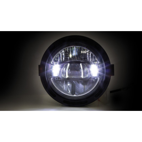 Faro delantero LED HIGHSIDER pro Frame-R2 Type 10 - 5 3/4 inch - negro