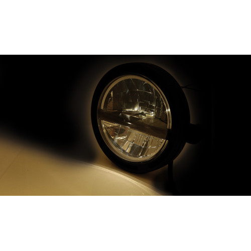 Faro delantero LED HIGHSIDER pro Frame-R2 Type 5 - 5 3/4 inch - negro