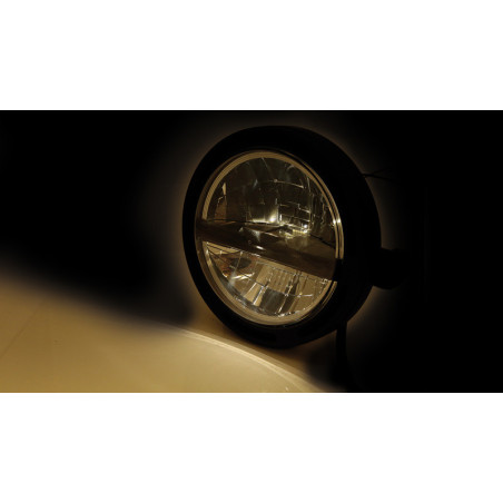 Faro delantero LED HIGHSIDER pro Frame-R2 Type 5 - 5 3/4 inch - negro
