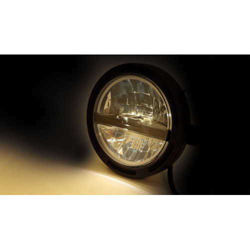 Faro delantero LED HIGHSIDER pro Frame-R2 Type 5 - 5 3/4 inch - negro