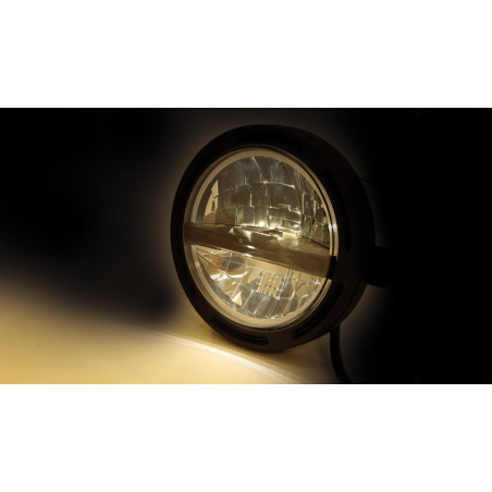 Faro delantero LED HIGHSIDER pro Frame-R2 Type 5 - 5 3/4 inch - negro