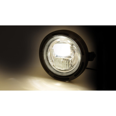 Faro delantero LED HIGHSIDER pro Frame-R2 Type 7 - 5 3/4 inch - negro