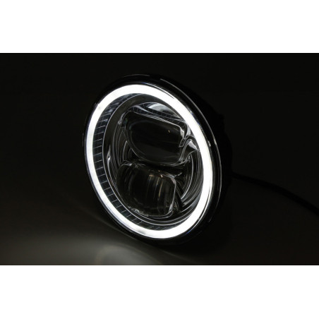 Faro delantero LED HIGHSIDER pro Frame-R2 Type 7 - 5 3/4 inch - negro