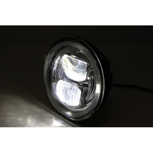 Faro delantero LED HIGHSIDER pro Frame-R2 Type 7 - 5 3/4 inch - negro