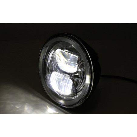 Faro delantero LED HIGHSIDER pro Frame-R2 Type 7 - 5 3/4 inch - negro