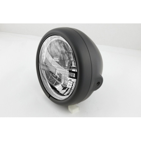 Faro delantero LED HIGHSIDER pro Pecos Type 12 - 5 3/4 inch - negro