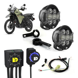 Kit de faro auxiliar LED DENALI D7 Pro con cableado y controlador DialDim™