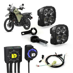 Kit de faro auxiliar LED DENALI DL4 con cableado y controlador DialDim™